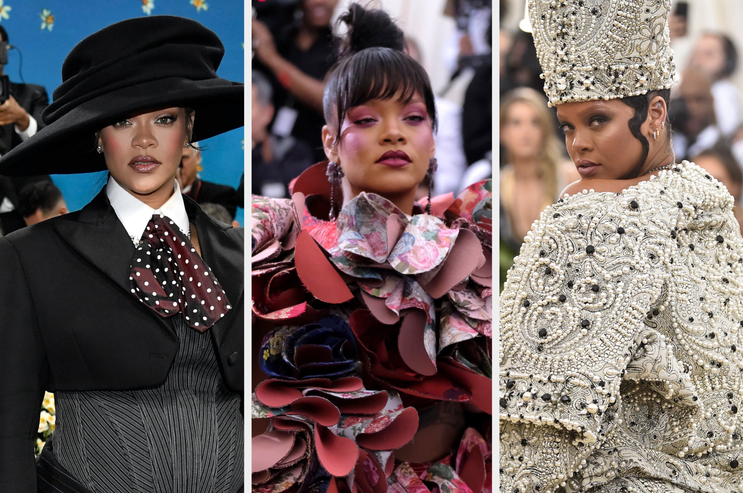 Our Definitive Ranking Of Every Outfit Rihanna Has Worn On The Met Gala Red Carpet