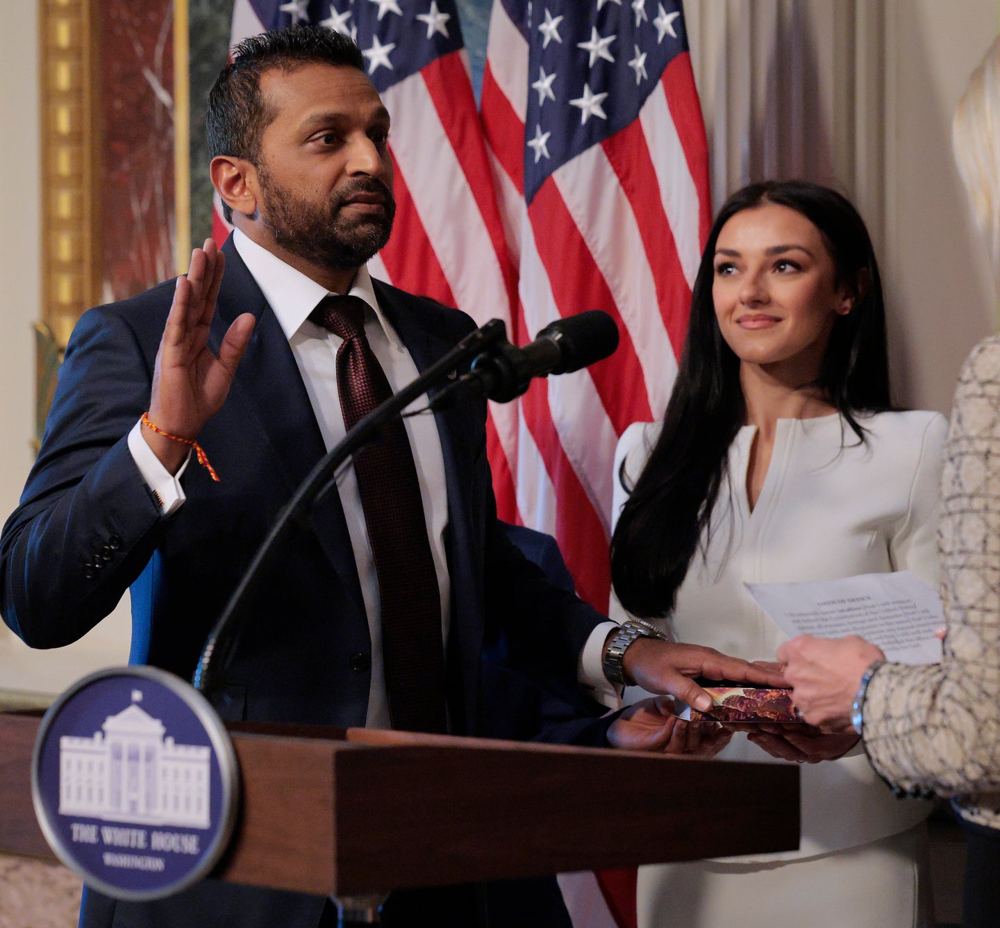 Kash Patel’s Girlfriend Slams ‘Sick’ WHCD Hand-Holding Report ...