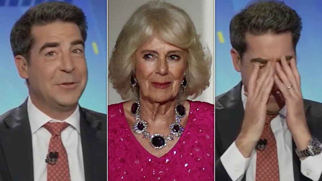 Jesse Watters Cringes Over Comment That Got Him Whisked Away From Queen Camilla