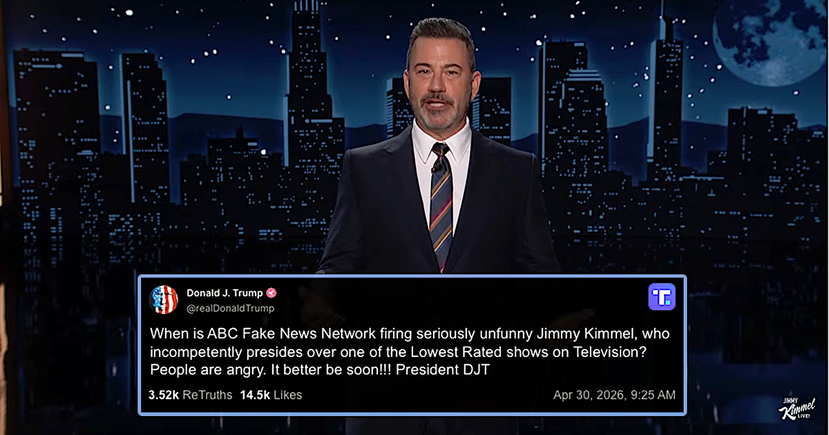 Jimmy Kimmel Spotlights Republican Leader Who Denounces Trump's Cancel Culture