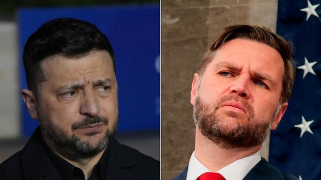 Volodymyr Zelenskyy and JD Vance