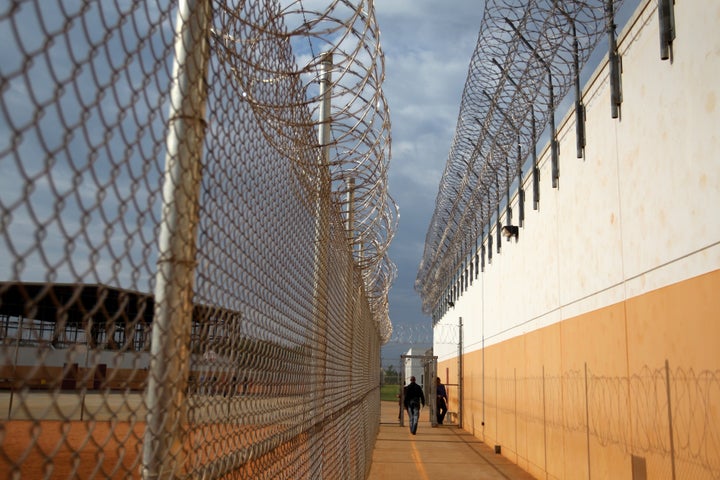 The Stewart Detention Center in Lumpkin, Ga. (Photo by Jonathan Wiggs/The Boston Globe via Getty Images)