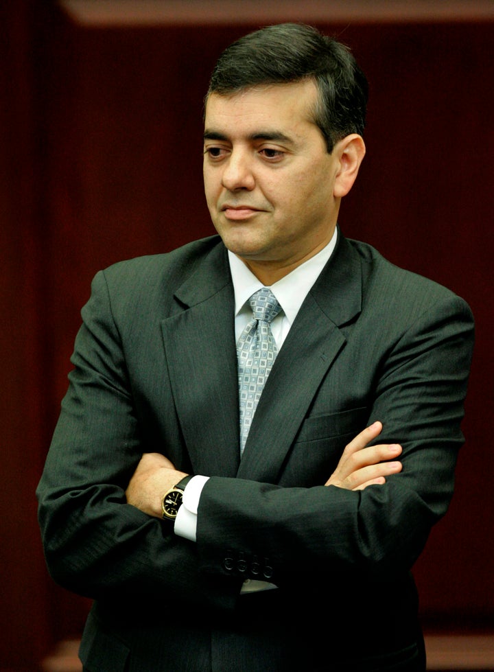 FILE: Rep. David Rivera, R-Miami, attends a House session on Jan. 8, 2009, in Tallahassee, Fla. (AP Photo/Phil Coale, File)