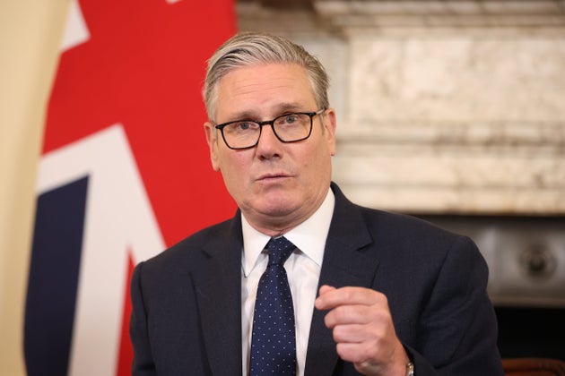 Prime Minister Keir Starmer speaks during a meeting following Wednesday's stabbing of two Jewish men in the Golders Green neighborhood in north London, Thursday, April 30, 2026. 
