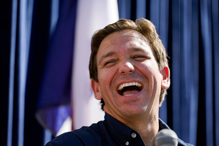 Gov. Ron DeSantis wrote “Signed, sealed and delivered” on social media alongside an image of a new gerrymandered Florida congressional map.