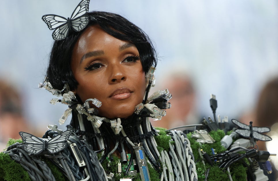 Nature Takes Over Janelle Monáe’s Motherboard Met Gala Look