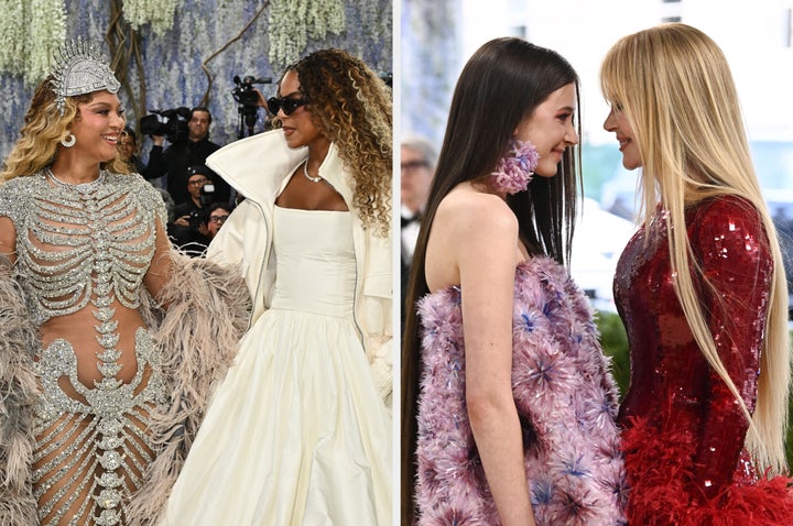 Beyoncé and Nicole Kidman with their daughters Blue Ivy Carter and Sunday Rose at the 2026 Met Ball