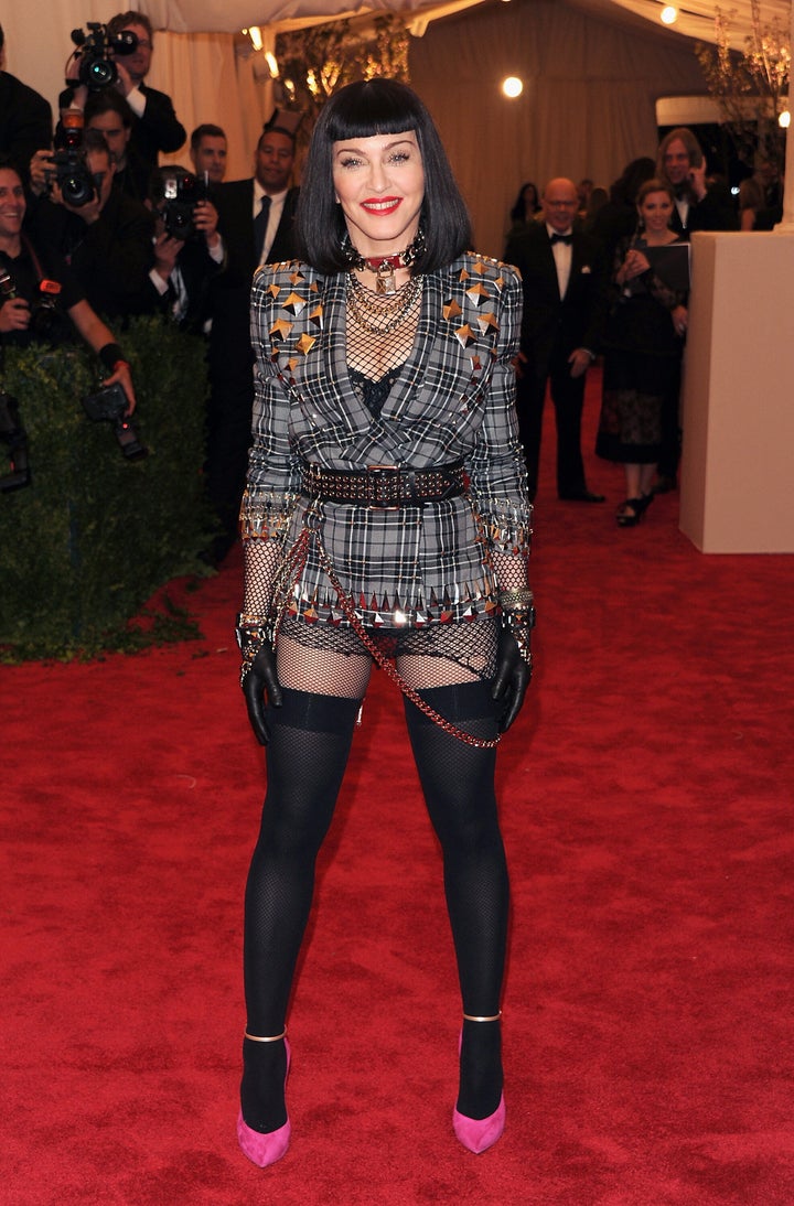 Madonna at the punk-inspired Met Gala in 2013