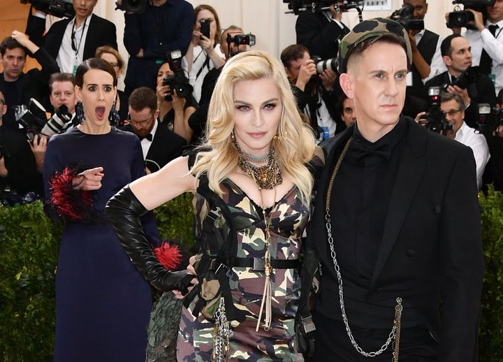 Sarah Paulson got a shock at the 2017 Met Gala when she spotted Madonna on the red carpet