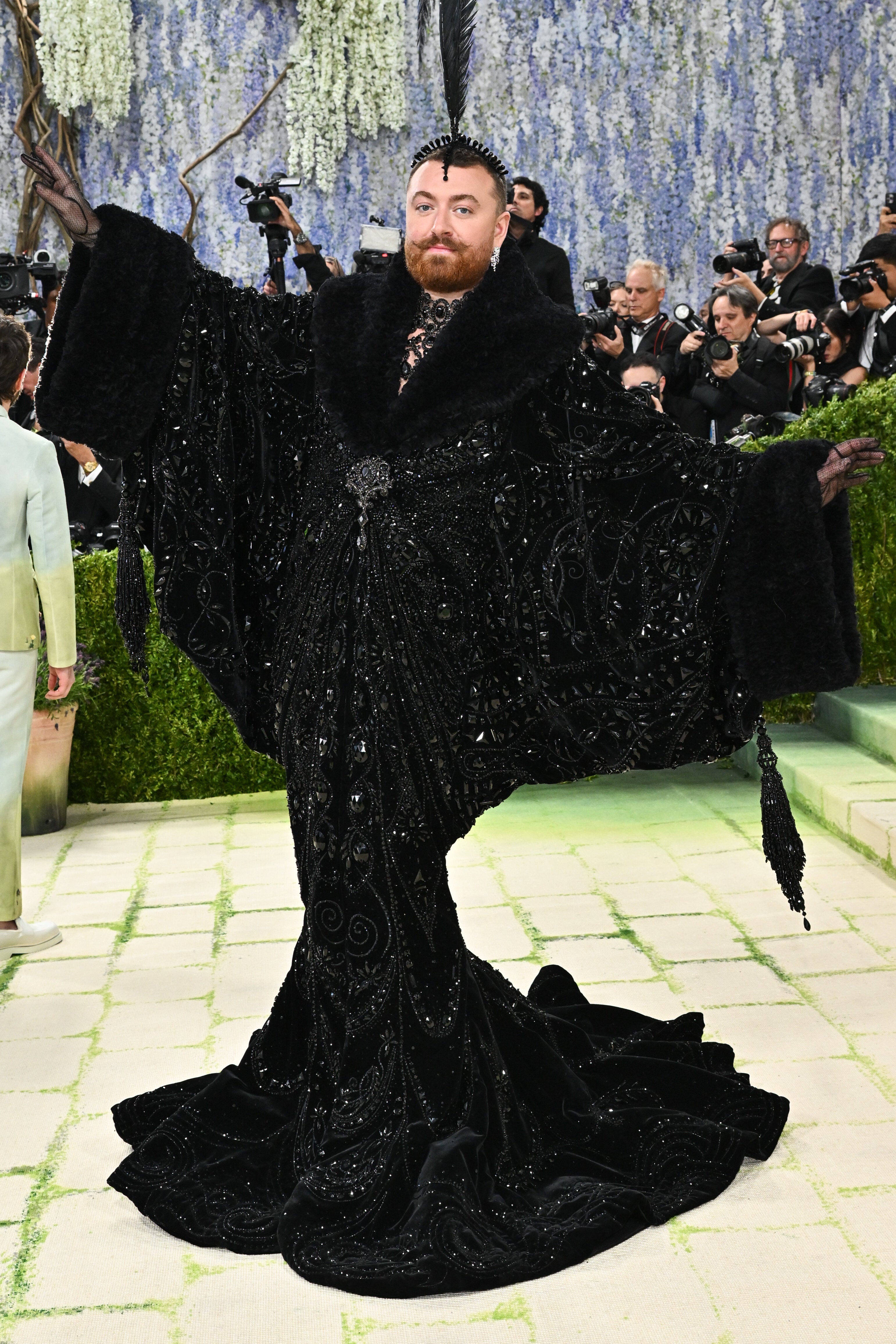 Sam Smith's Met Gala Red Carpet Look Is The Very Definition Of Show-Stopping