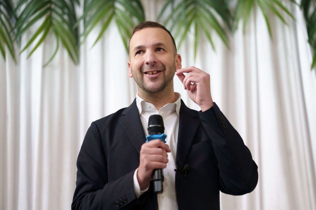 Green Party leader Zack Polanski speaks as candidate for the Gorton and Denton by-election Hannah Spencer is announced in Manchester, England, Friday, Jan. 30, 2026. (AP Photo/Jon Super)