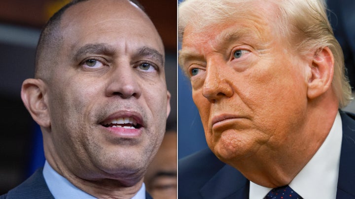 President Donald Trump called Rep. Hakeem Jeffries (D-N.Y.) a "thug" and a "low IQ" person in a post on his Truth Social platform. Nadine Smith, president and CEO of Color Of Change said the president's post was a "signal."