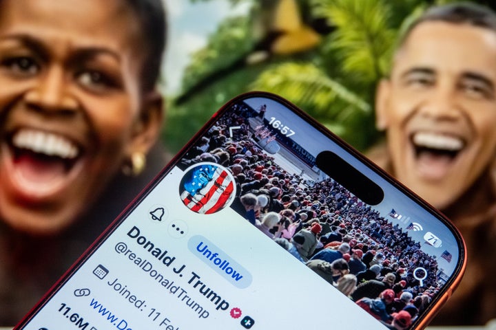 A video depicting Barack and Michelle Obama as apes was posted and later deleted on Trump's account in February.