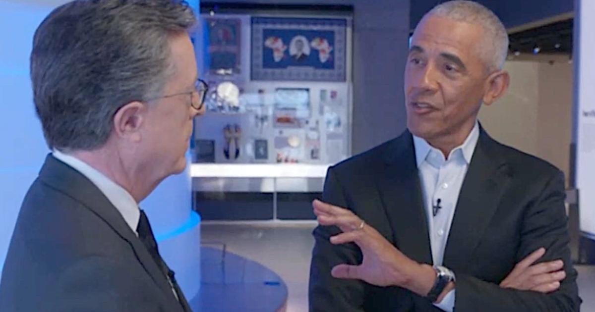 Barack Obama verrät Colbert, was die Demokratie nicht überleben kann.