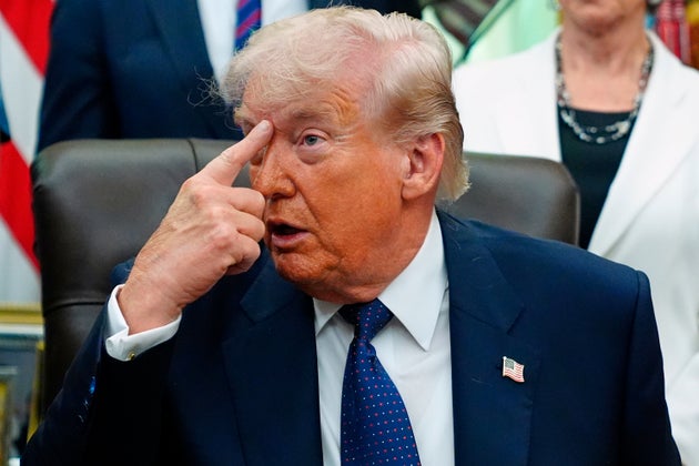President Donald Trump speaks before signing a proclamation in the Oval Office on Tuesday.