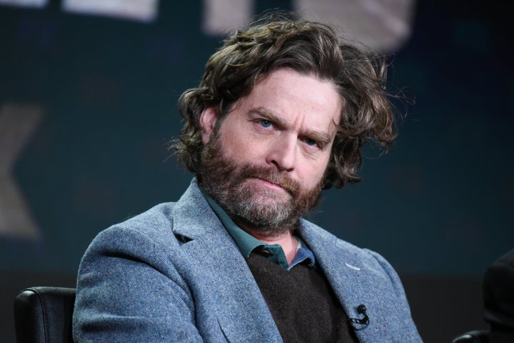 Zach Galifianakis dijo un "Entre dos helechos"entrevista al estilo de Donald Trump sería "imposible."