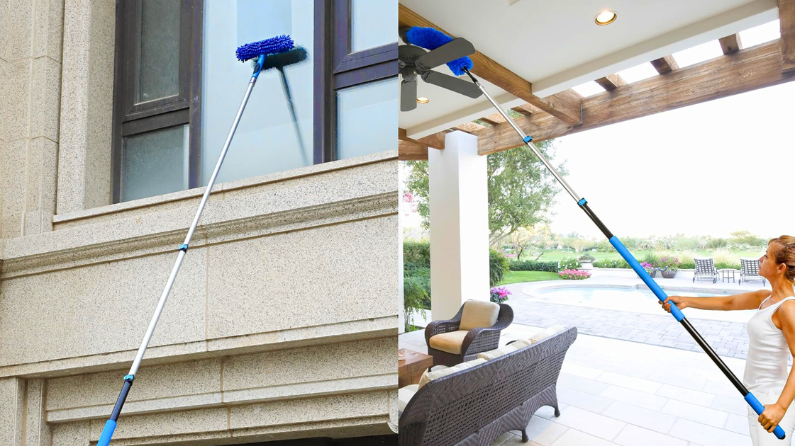 This 20-Foot High-Reach Duster Lets You Clean Without A Ladder ...