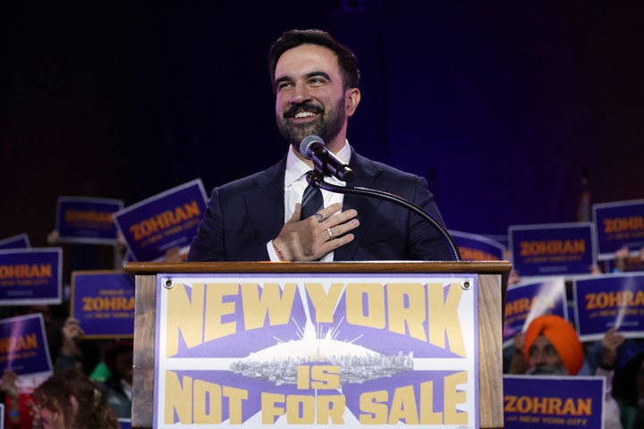 New York City Mayor Zohran Mamdani speaks during a campaign rally in 2025.