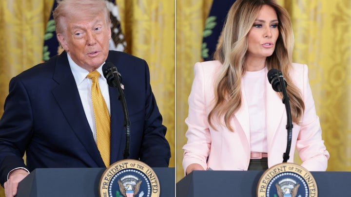 In a May speech for military mothers at the White House (pictured above), President Trump shared a common autocorrect mistake he has done.
