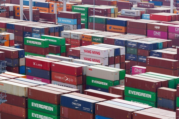Shipping containers at the Port of Savannah in Savannah, Georgia, US, on Wednesday, March 11, 2026. Photographer: Megan Varner/Bloomberg via Getty Images