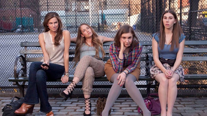 Allison Williams, Jemima Kirke, Lena Dunham and Zosia Mamet in Girls