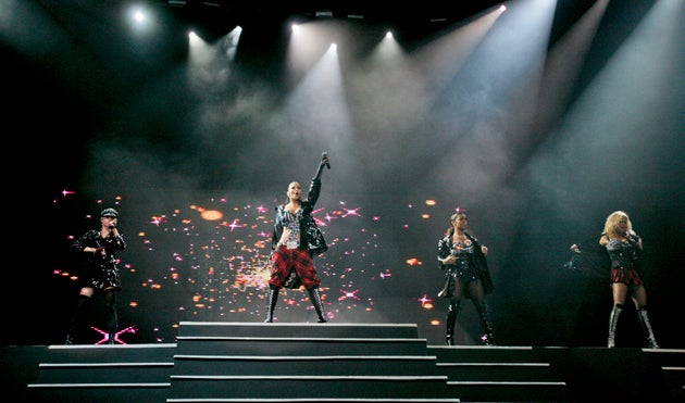 the pussycat dolls on stage