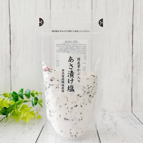浪速製菓 国産芽かぶ入り あさ漬け塩 170g