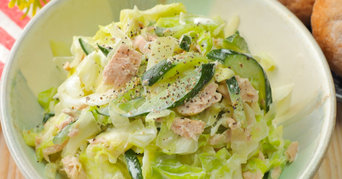 【ウチではキャベツをこう食べてます】「作り置きにぴったり」「箸休めにちょうどいい」切って和えるだけの簡単副菜レシピ3選
