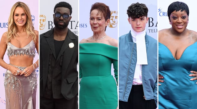 Amanda Holden, Paapa Essiedu, Celia Imrie, Owen Cooper and Judi Love at the TV Baftas on Sunday night