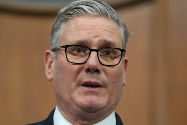 Britain's Prime Minister Keir Starmer speaks during a press conference at Downing Street in London, Wednesday, April 1, 2026. 