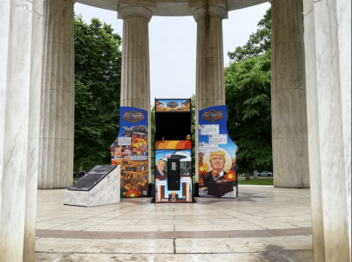 Secret Handshake Installs Arcade Games In D.C. To Criticize