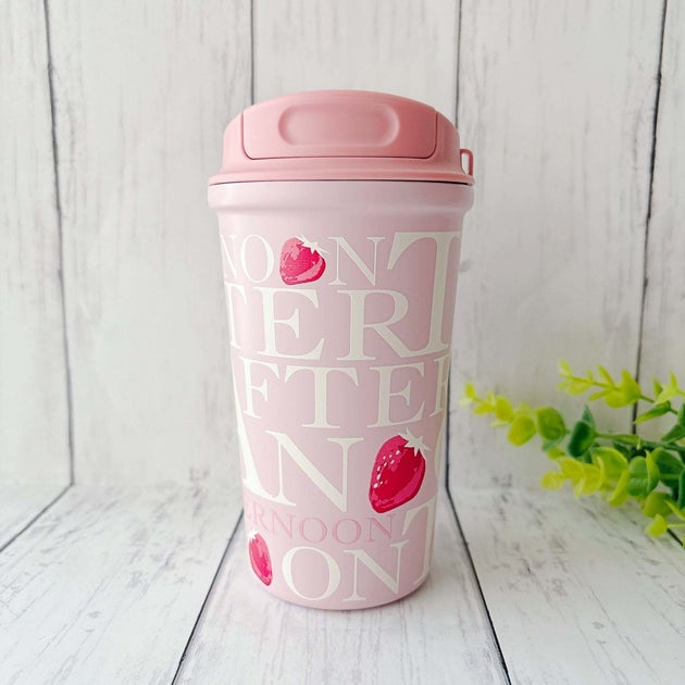 Afternoon Tea（アフタヌーンティー）「ストロベリーステンレスタンブラー 400ml」
