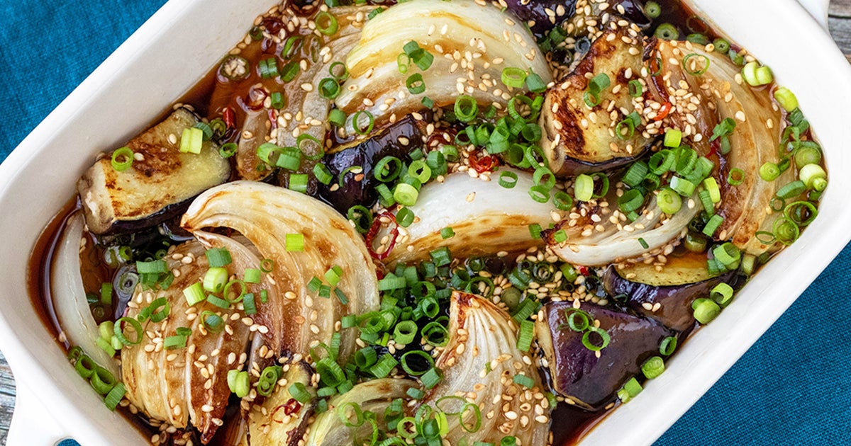 【トロットロで箸が止まらない】新玉ねぎとなすの焼き漬け。正直、これさえあればお肉はいりません