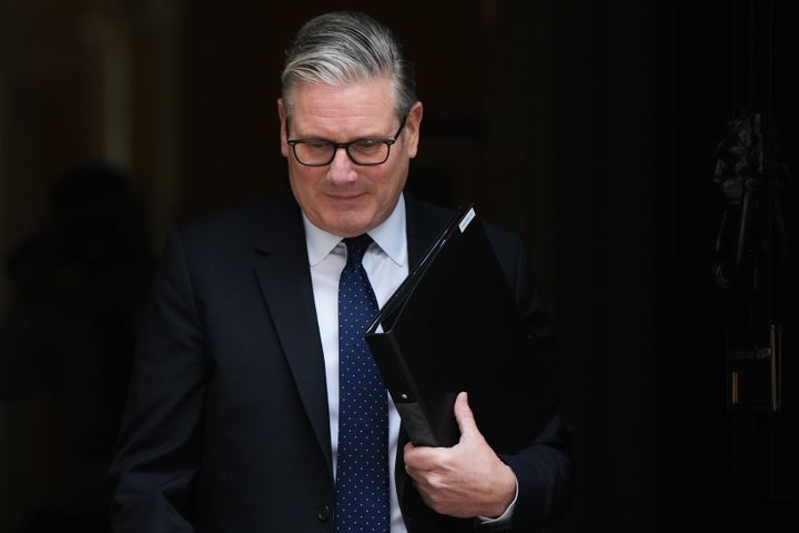 Britain's Prime Minister Keir Starmer leaves 10 Downing Street in London, Monday, April 20, 2026.(AP Photo/Alastair Grant, File)