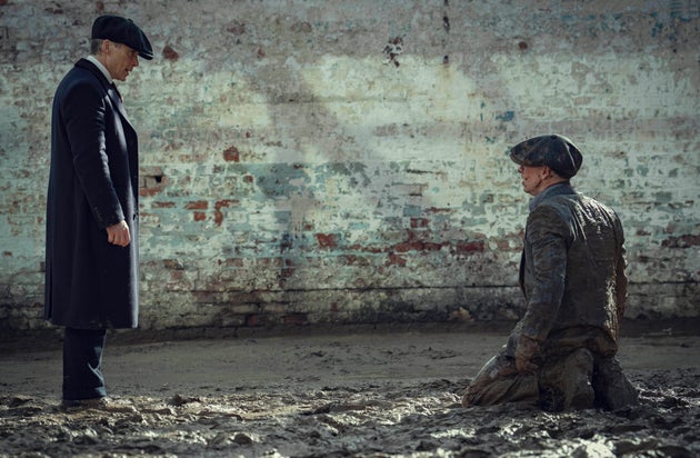 Barry on the set of The Immortal Man with Peaky Blinders OG Cillian Murphy