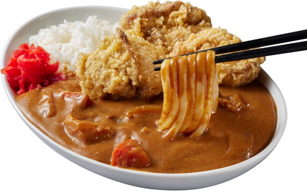 「かしわ天カレーライスうどん」