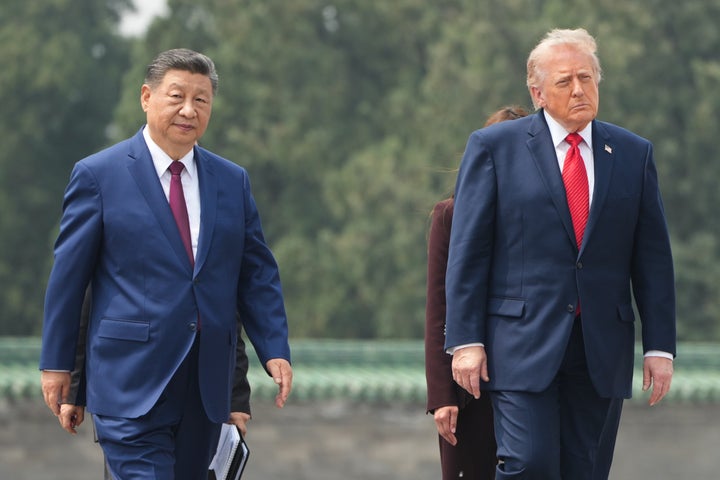 The seizure comes as U.S. President Donald Trump is meeting with Chinese leader Xi Jinping in Beijing.