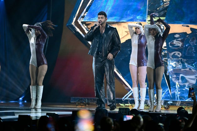 Noam Bettan on stage during this year's Eurovision semi-final