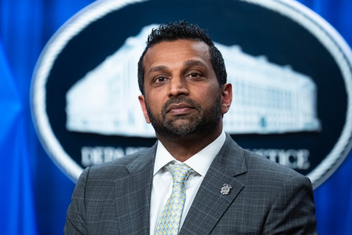 FBI Director Kash Patel conducts a news conference at the Department of Justice about Cole Tomas Allen, the suspect in the White House Correspondents' Association dinner shooting, on Monday, April 27, 2026. (Tom Williams/CQ-Roll Call, Inc via Getty Images)