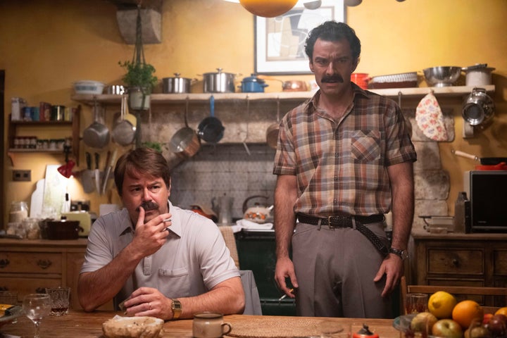 Danny Dyer and Aidan Turner in Rivals