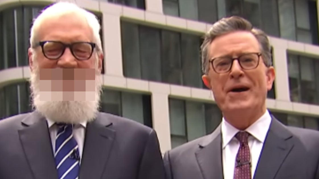 David Letterman Sends Off Stephen Colbert With Wild Stunt And R-Rated Message To CBS