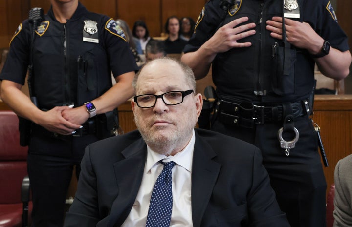 Harvey Weinstein in court.