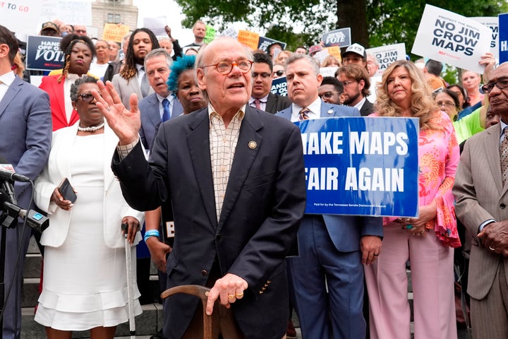 Rep. Steve Cohen, D-Tenn., of Memphis, speaks during a news conference on Tuesday, May 5, 2026, in Nashville, Tenn. (AP Photo/George Walker IV)
