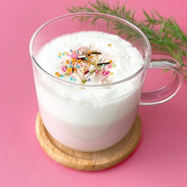 おうちで味わうカフェメニュー ふんわり桜ラテ