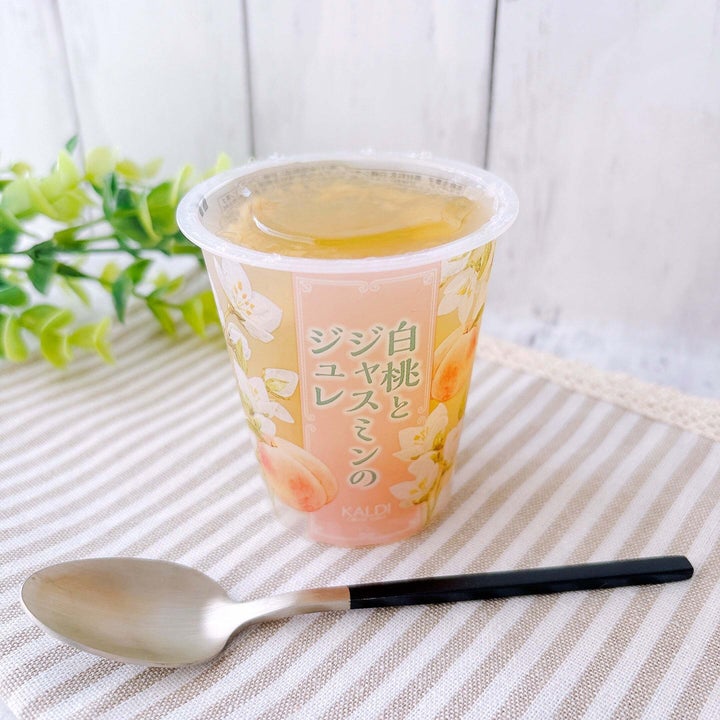 カルディ「白桃とジャスミンのジュレ」
