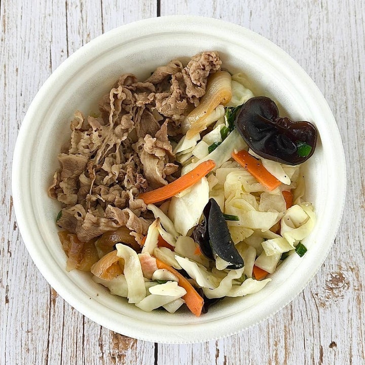 すき家「シャキうま塩野菜牛丼」