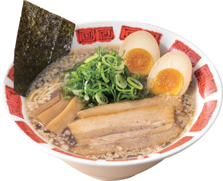 バーミヤン「背脂醬油ラーメン(マシ盛)」