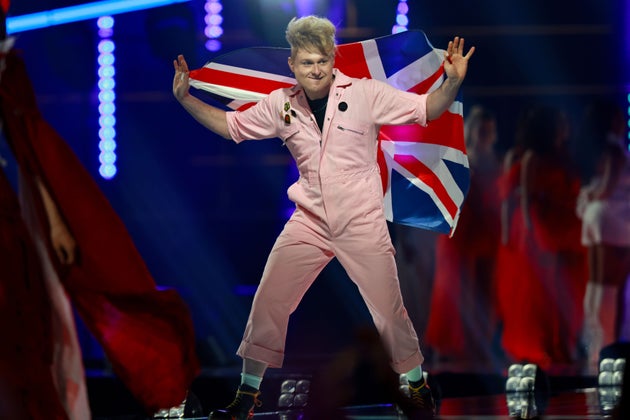 Look Mum No Computer on stage in Vienna during the Eurovision dress rehearsal last week