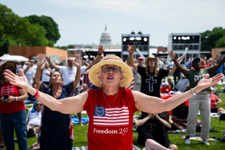 Thousands attended "Rededicate 250" on Sunday the National Mall in Washington, D.C.