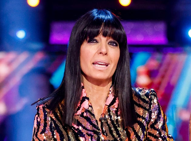Claudia Winkleman pictured in the Strictly ballroom in 2022